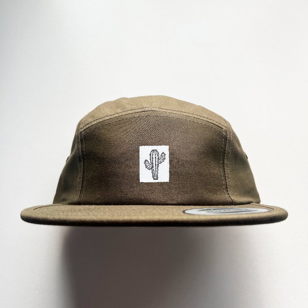 Elmntry - Olive, Cactus 5 Panel Camp Hat